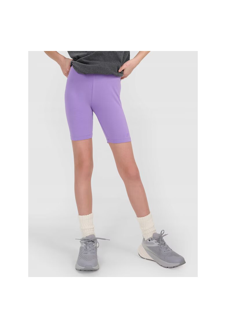 4F Colanti ciclism fete - slim fit - violet - 95% bumbac