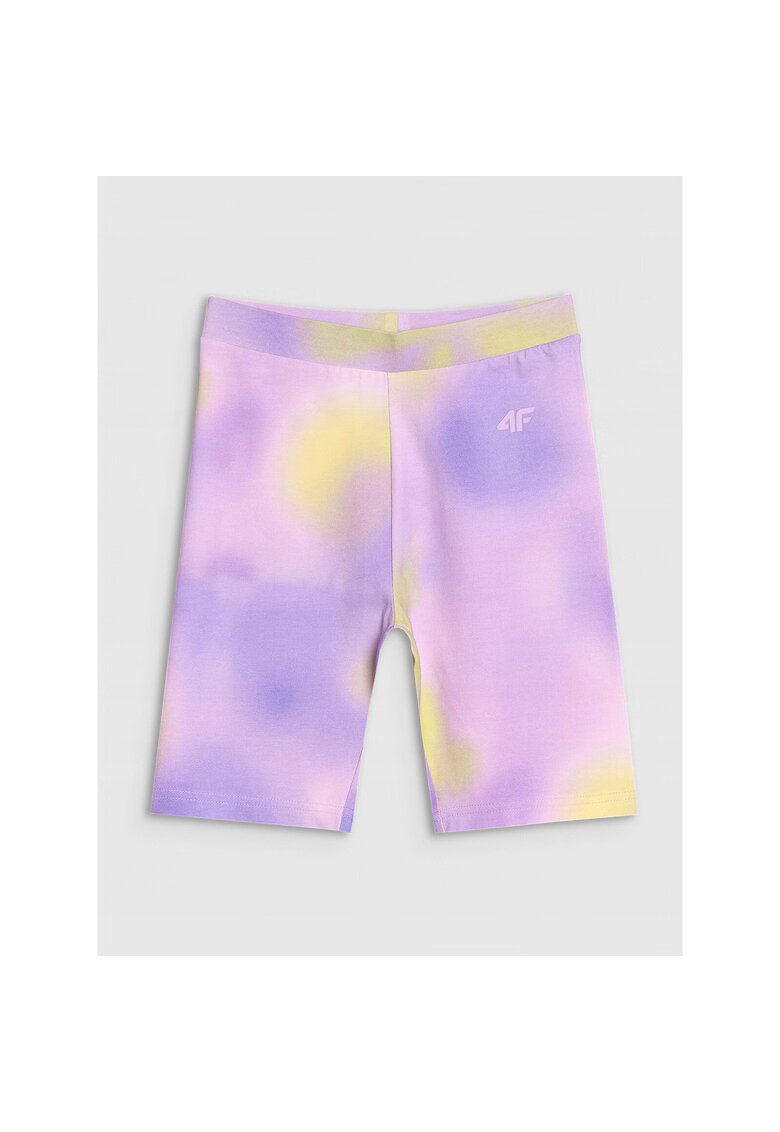 4F Colanti ciclism fete violet - tricotati - textil