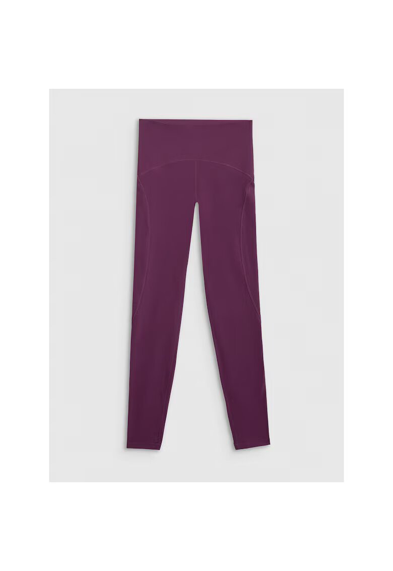 4F Colanti Femei Talie Inalta - Uscare Rapida - Violet