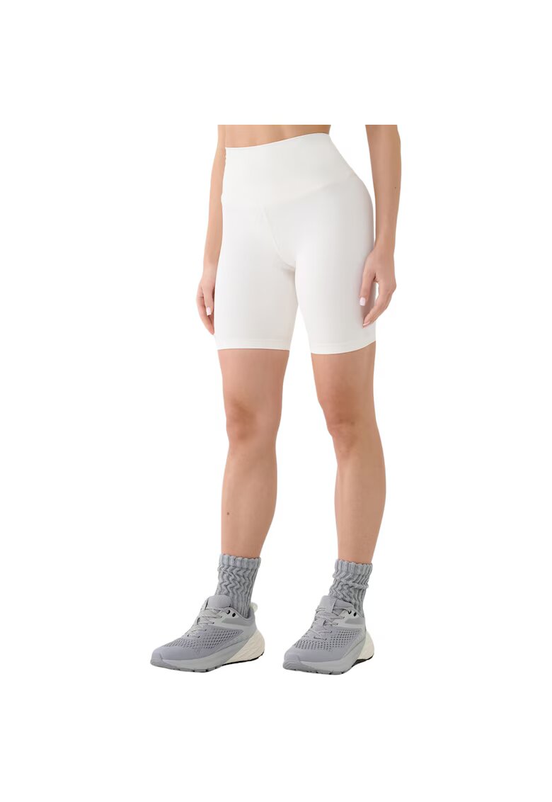 4F Colanti scurti sport dama F019 - Poliester/Elastan - Alb -