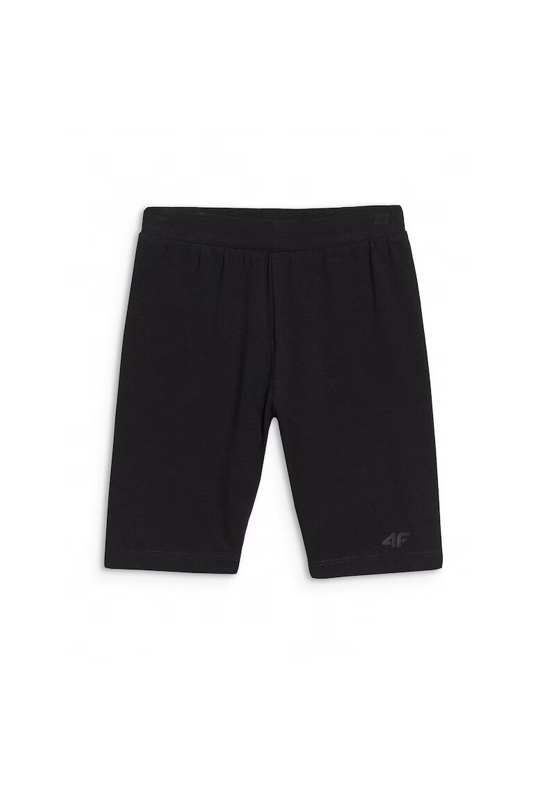 4F Colanti sportivi pentru fete - slim fit - talie inalta - negru - bumbac