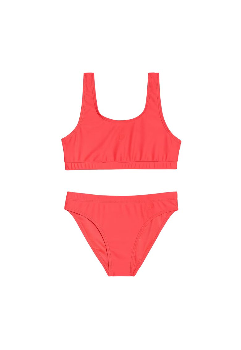 4F Costum de baie fete din doua piese - sintetic/elastan - rosu