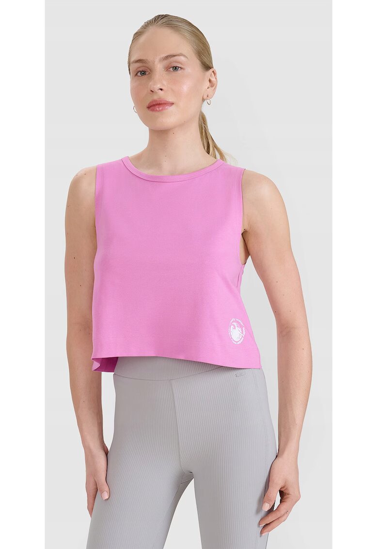4F Fara Maneci Femei Roz Bumbac 100% Casual Sport - Roz