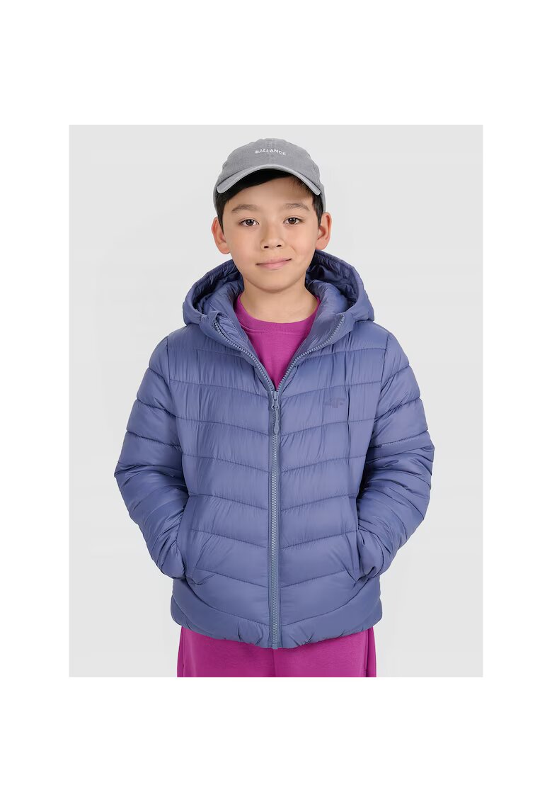 4F Geaca baieti - Poliester - Bleumarin JRAW25TDJAM0819-32S