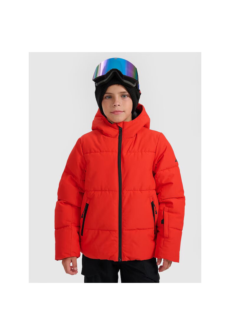 4F Geaca de schi copii rosie - poliester - set pentru baieti si fete