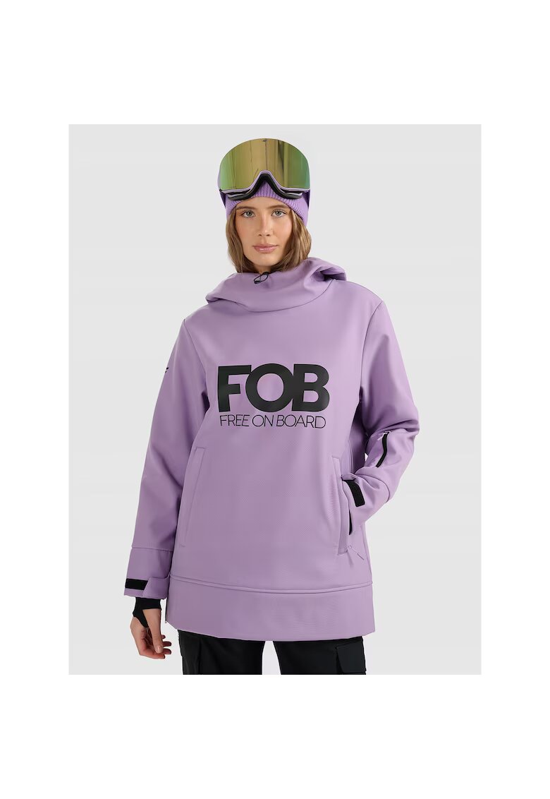 4F Geaca de snowboard violet - Violet