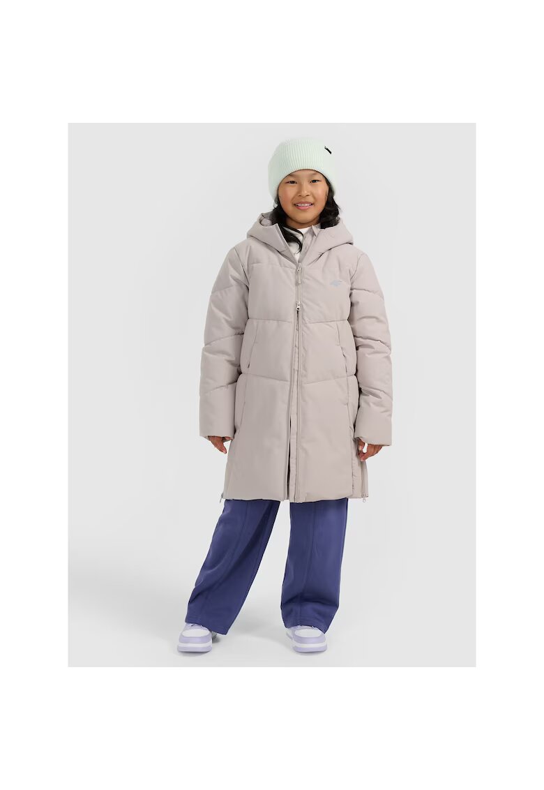 4F Geaca fete JRAW25TTJAF1068-83S - - Poliester - Bej