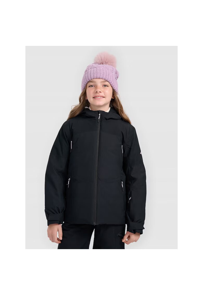 4F Geaca fete - Poliester - Negru JRAW25TTJAF1037-20S