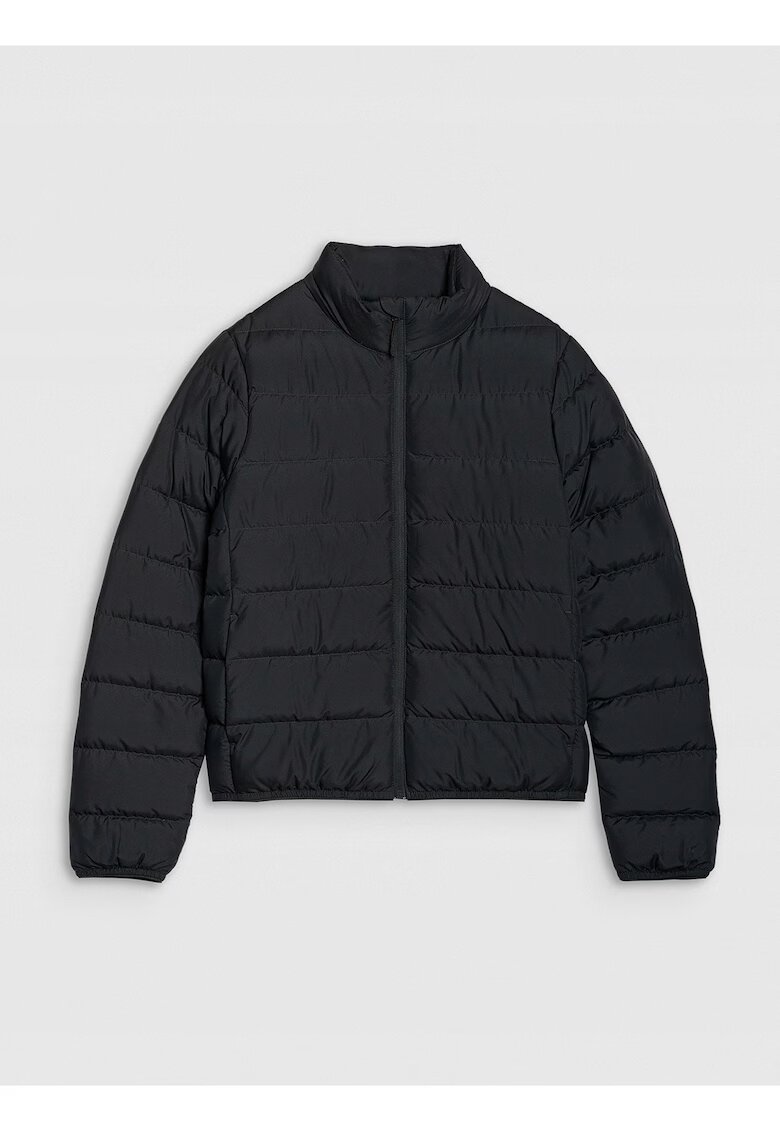 4F Geaca puf pentru femei - neagra - umplutura naturala