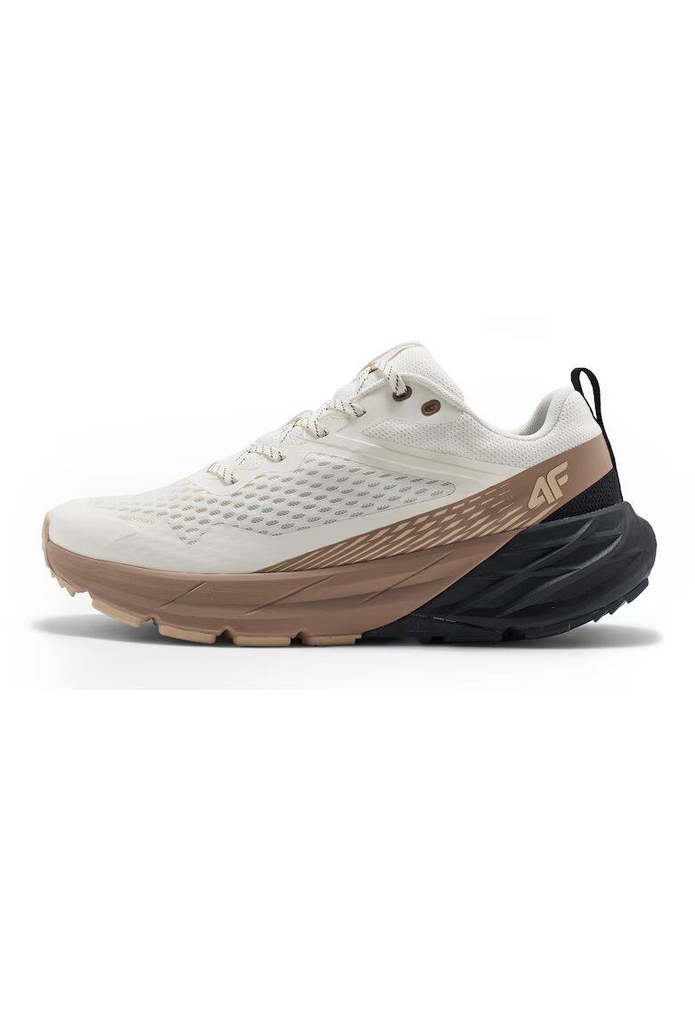 4F Ghete Trekking Barbati Speed Hiker Impermeabile - Bej - Sireturi Reflectorizante - Bej