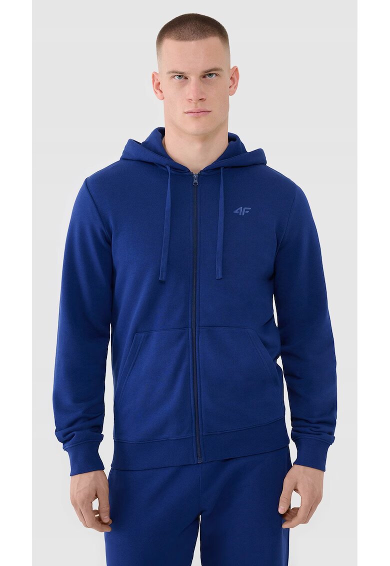 4F Hanorac Bleumarin Barbati Fermoar - Regular Sport - 65487