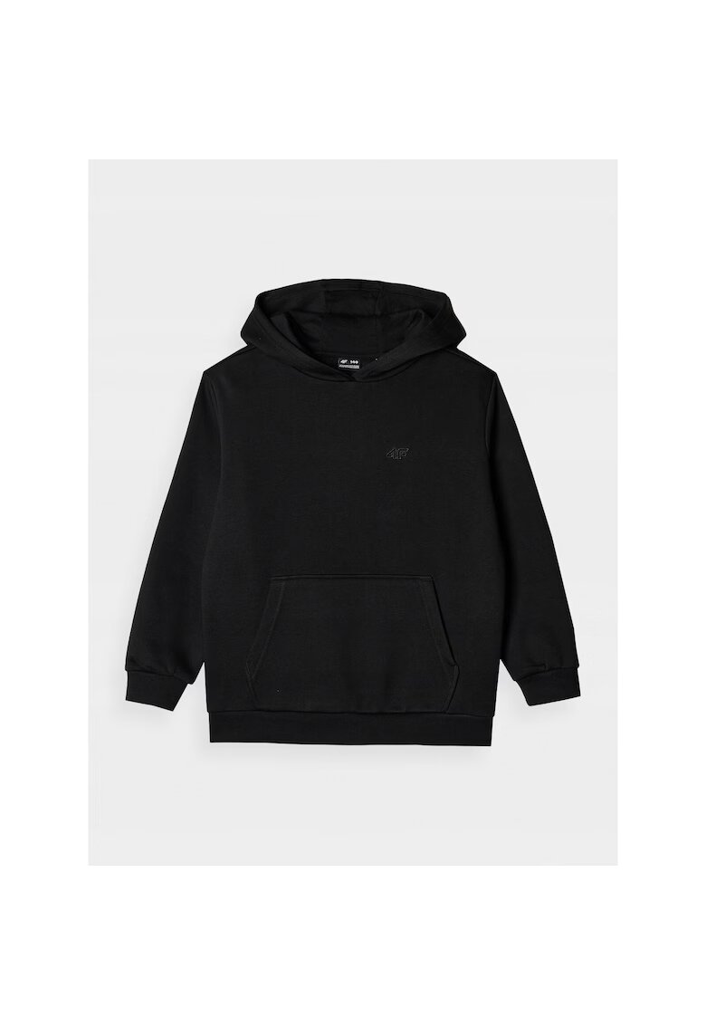 4F Hanorac Oversize Negru pentru Fete cu Gluga - Confortabil si Durabil - Junior - Marimea 164
