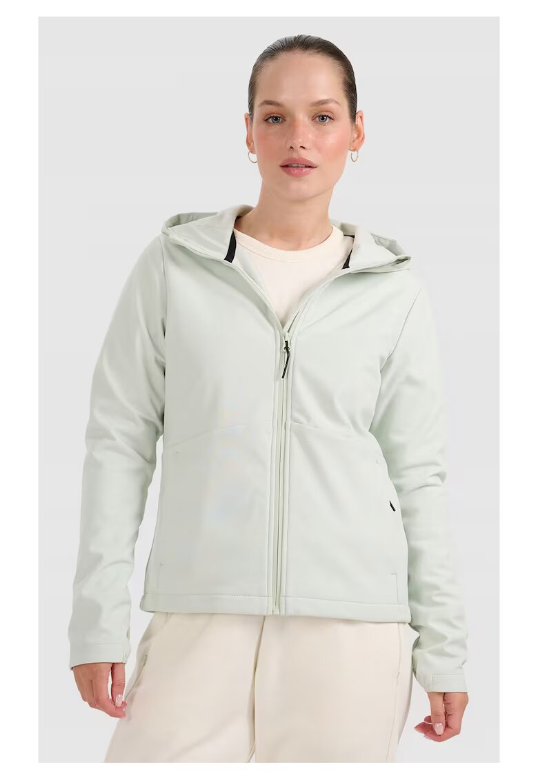 4F Jacheta softshell dama - turcoaz - rezistenta la vant - membrana NeoDry 5000