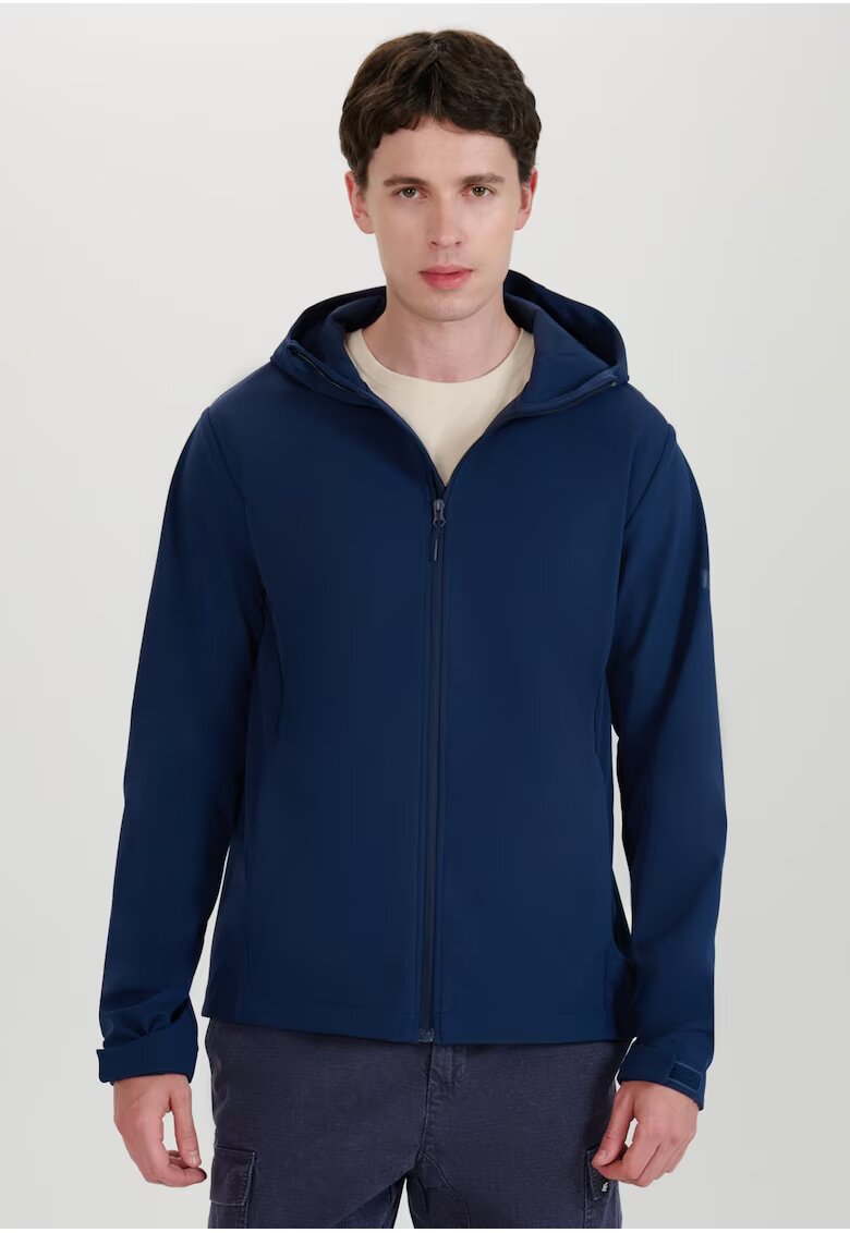 4F Jacheta Softshell pentru barbati - rezistenta la vant - membrana NeoDry 5000 - Poliester - Bleumarin