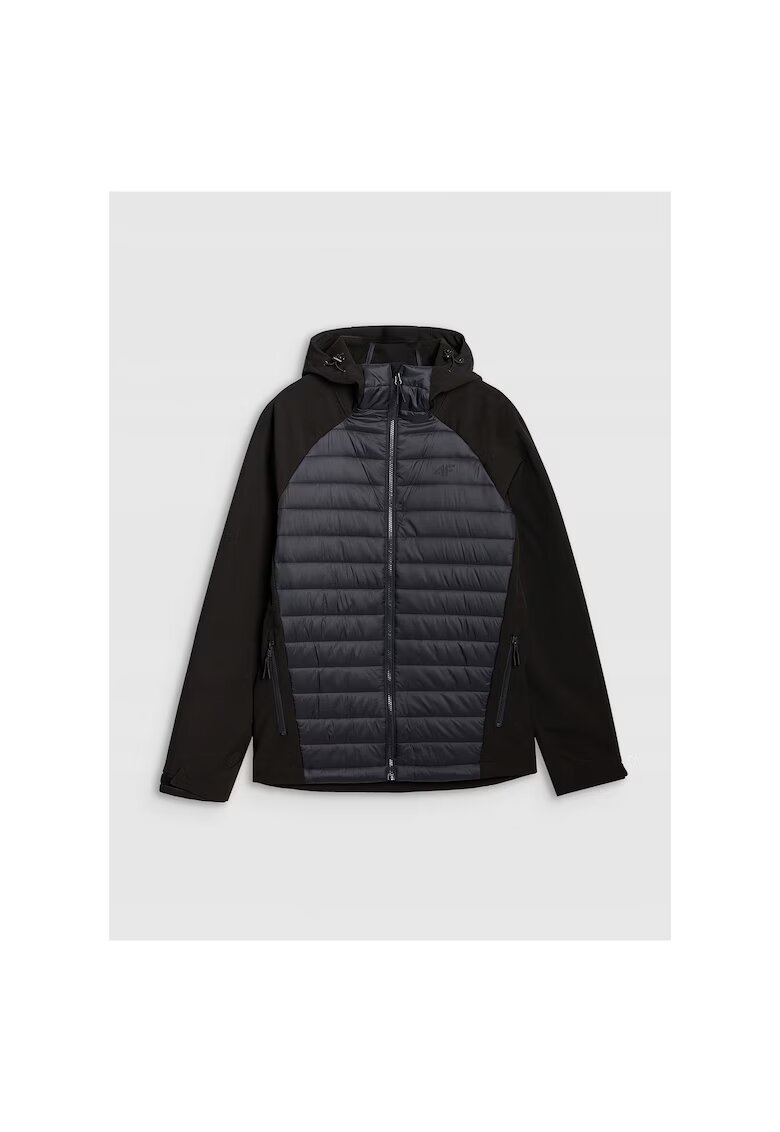 4F Jacheta sport barbati SSS25TSOFM425-20S - - Fleece - Negru -