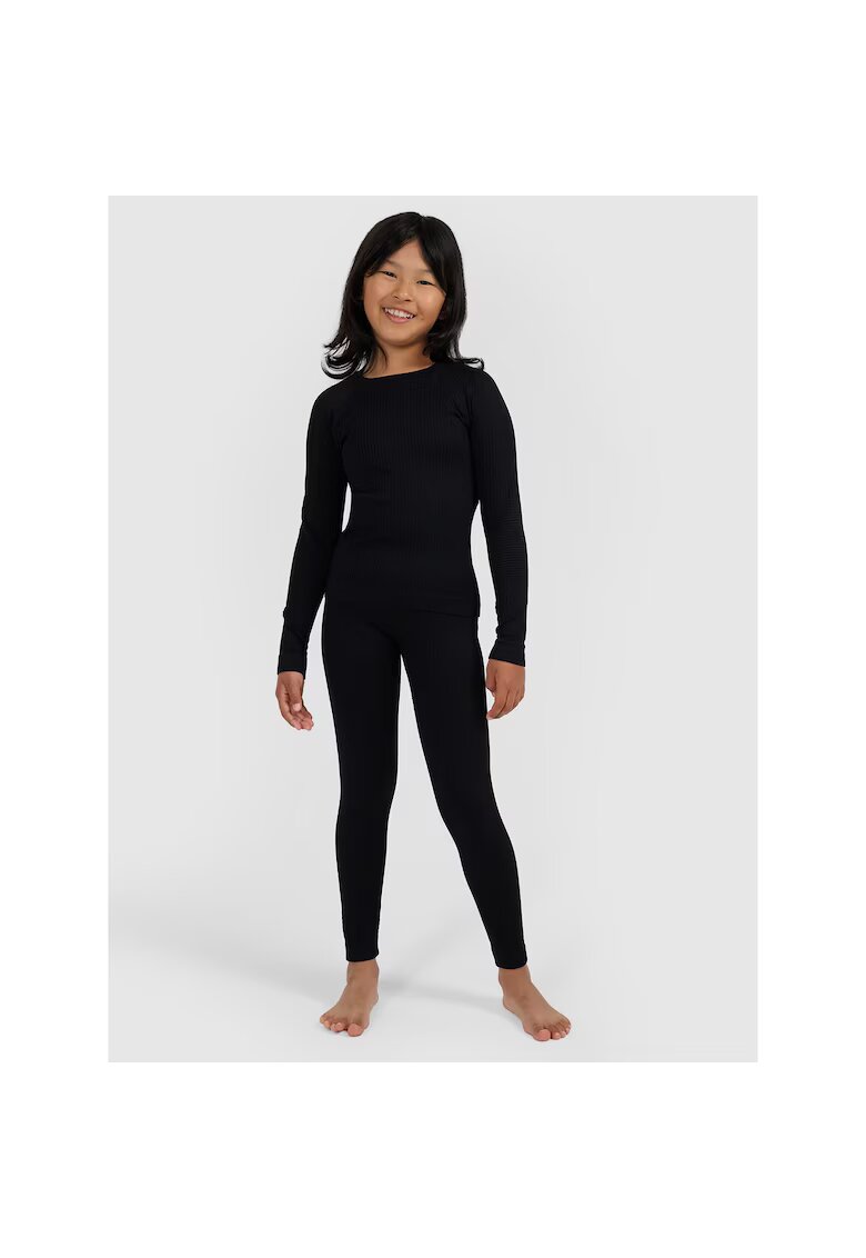 4F Lenjerie termoactiva poliester - fara cusaturi - negru - Negru