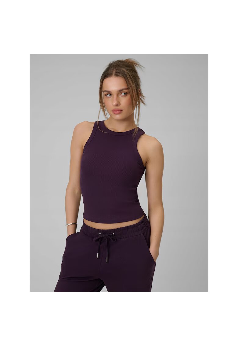 4F Maiou sport dama antrenament sala - mov - poliester