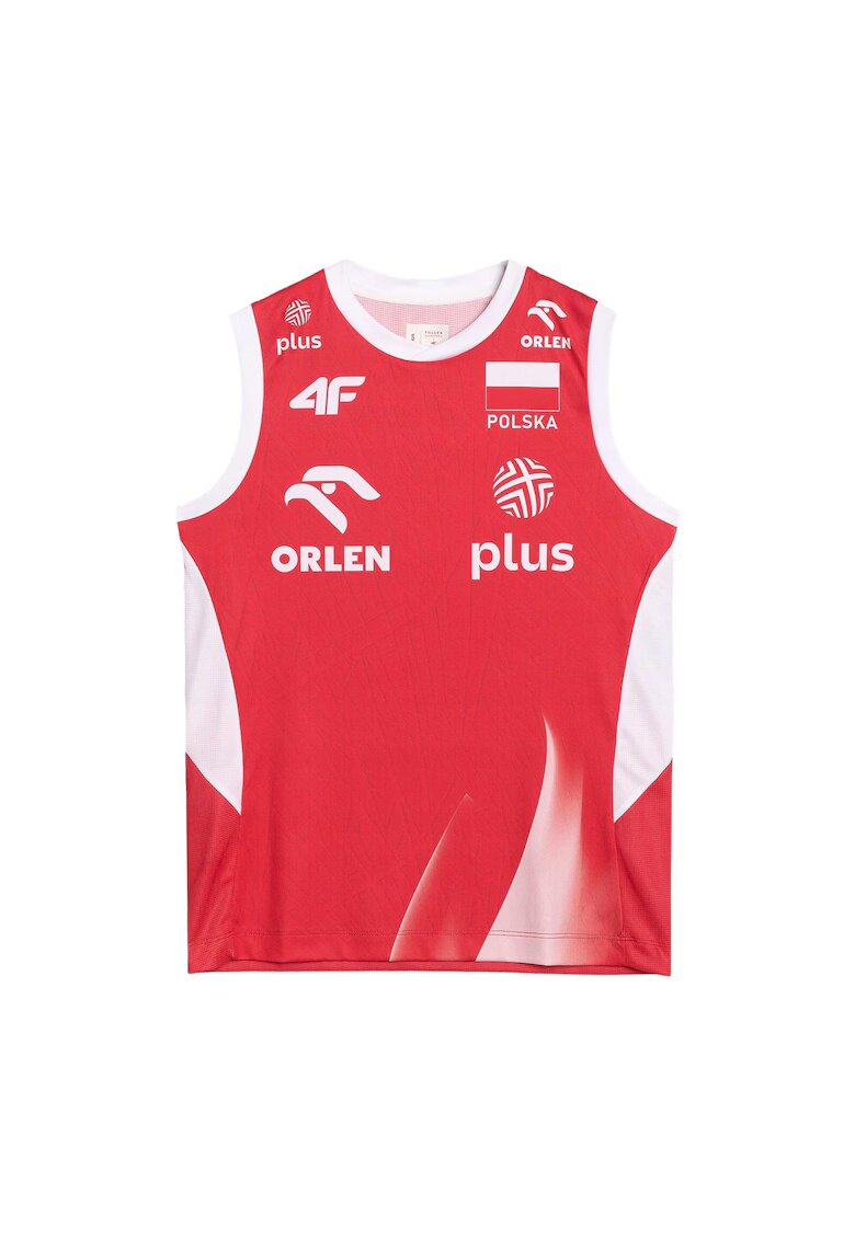 4F Maiou volei femei material sintetic - rosu/alb