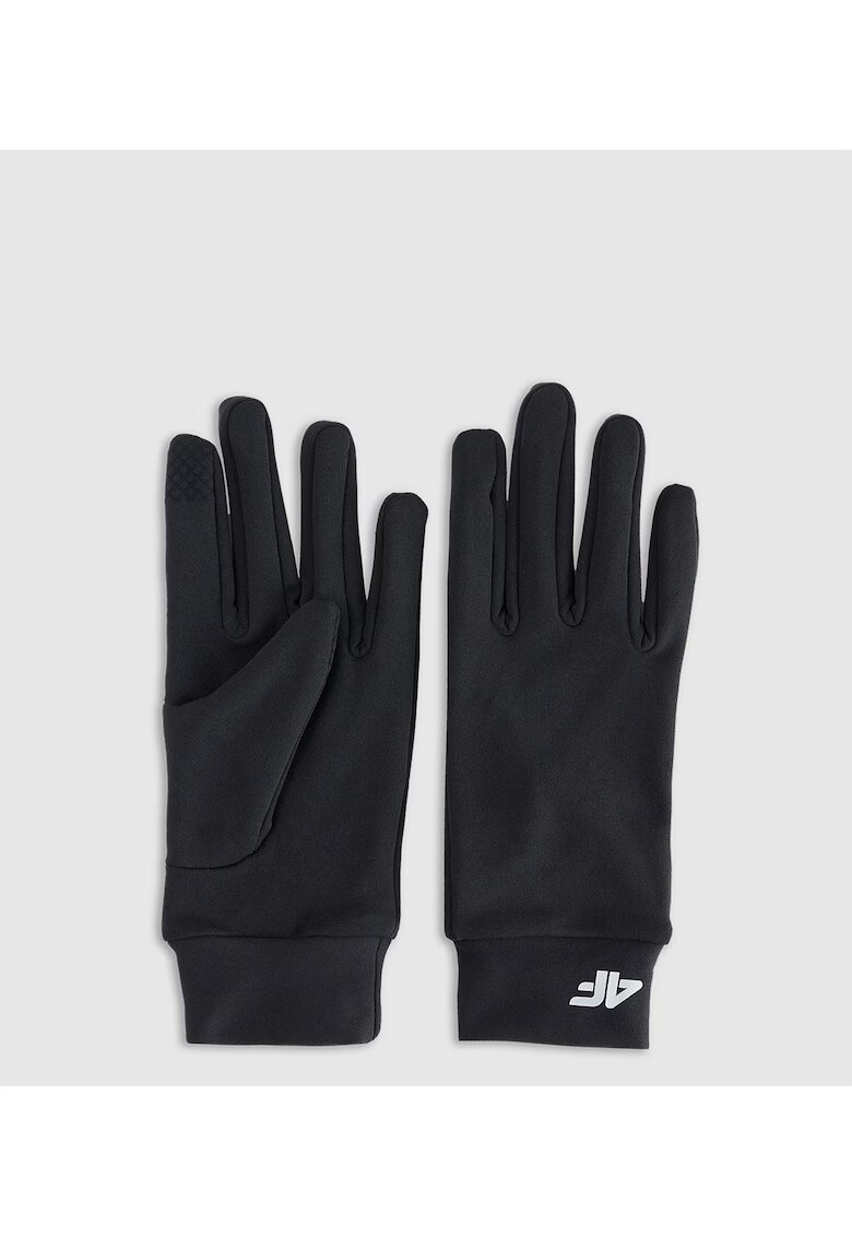 4F Manusi tricotate Touch Screen unisex negru XL polar