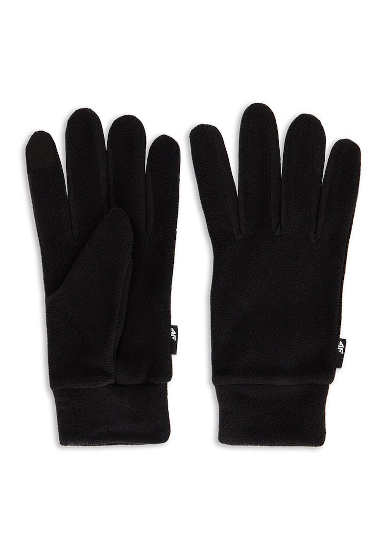 4F Manusi tricotate Touch Screen unisex polar XL Negru