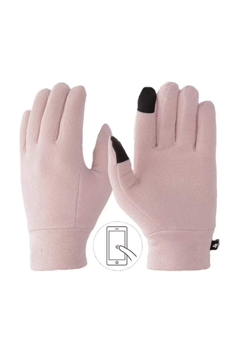 4F Manusi unisex - material poliester - culoare neagra