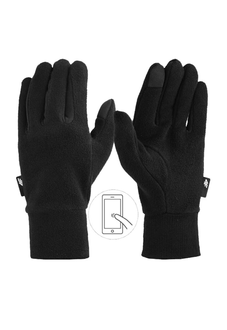 4F Manusi unisex Poliester - Negru - XS INTL