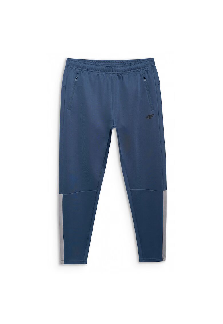 4F Pantaloni Antrenament Barbati - Croiala Regular - Elastici - Denim - Uscare Rapida - Confortabil - Multi Active - Denim