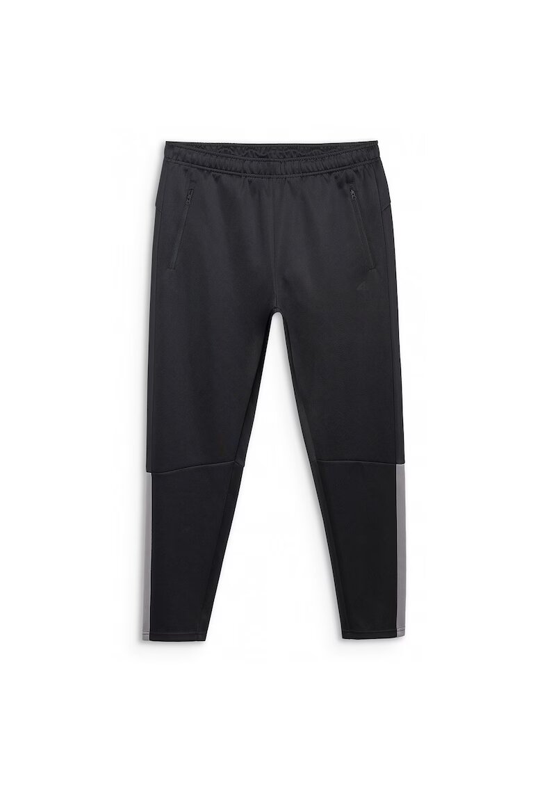 4F Pantaloni Antrenament Barbati - Croiala Regular - Elastici - Negru - Uscare Rapida - Confortabil - Multi Active