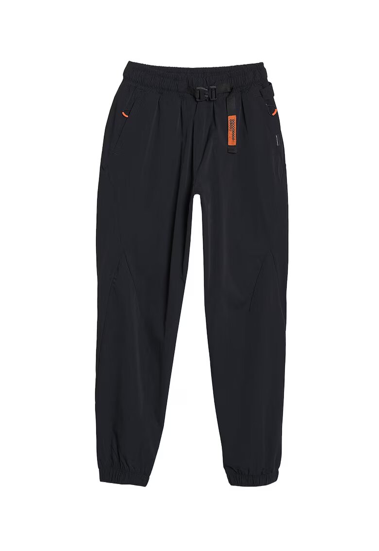 4F Pantaloni dama casual - negri - material sintetic - talie elastica