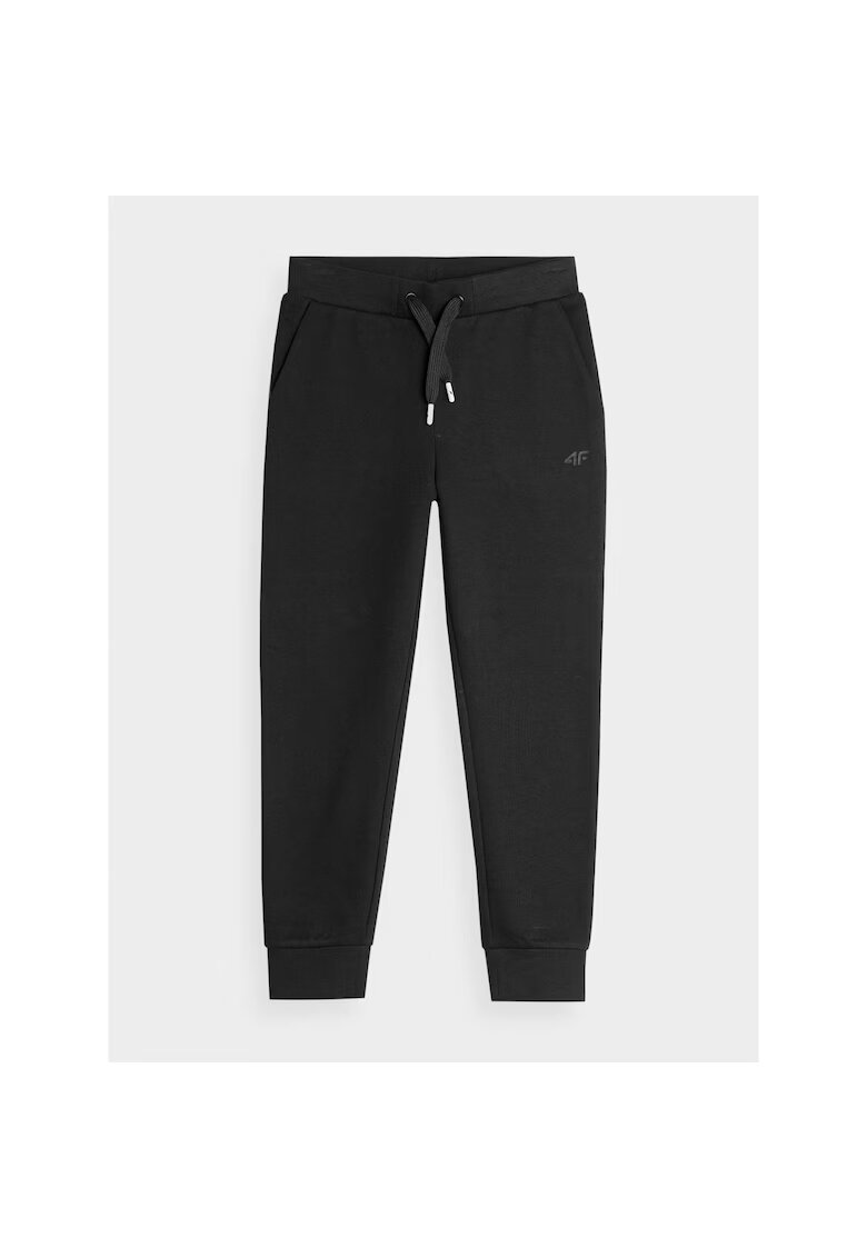 4F Pantaloni de trening Fete - 302878048 - Bumbac - Negru