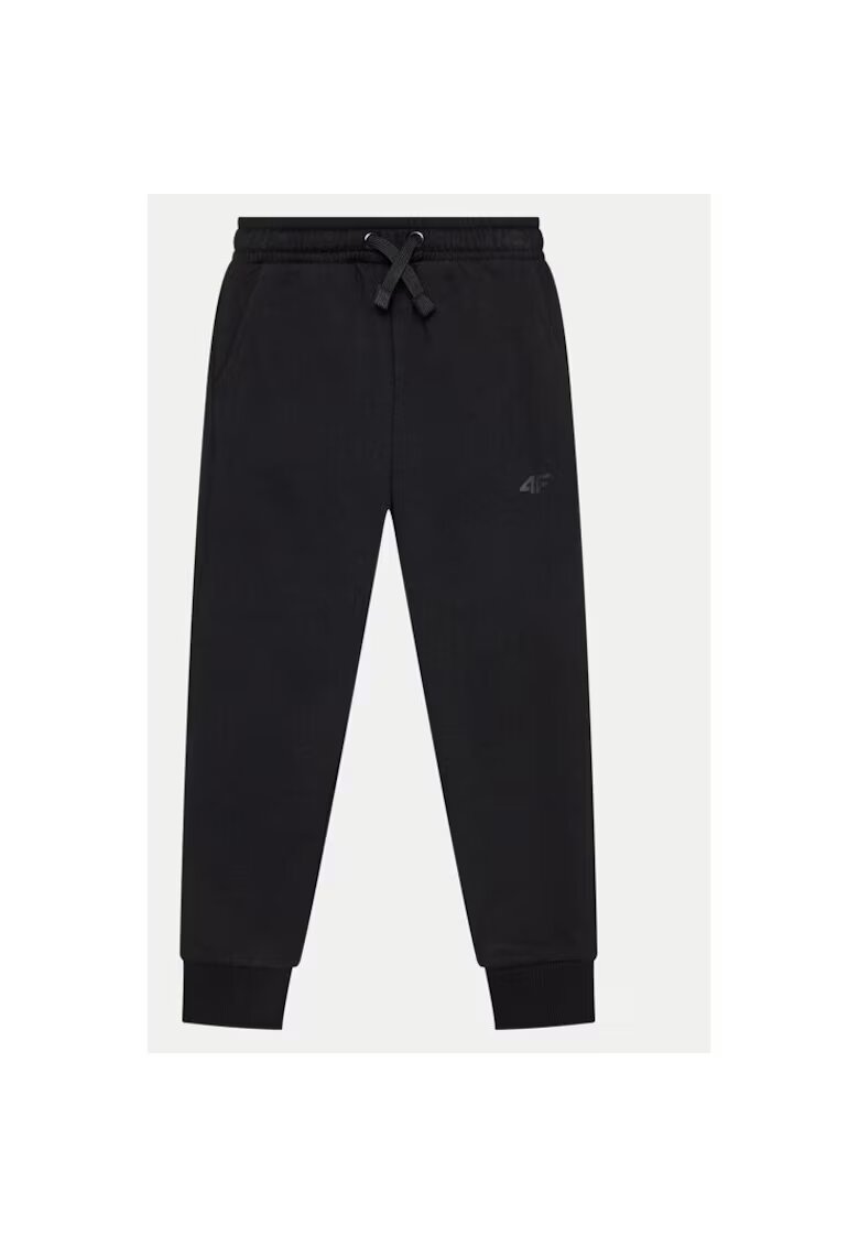 4F Pantaloni fete - 303943363 - Bumbac/Poliester - Negru - Negru