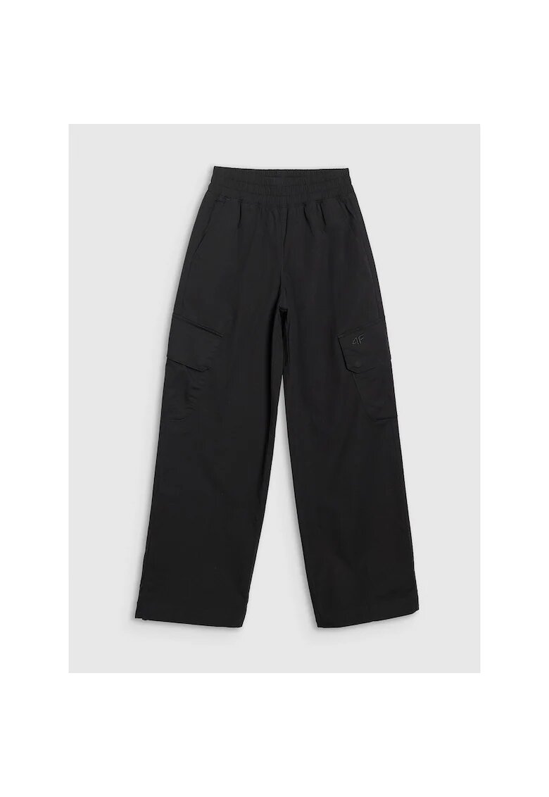 4F Pantaloni Fete Bumbac - 43794 - Negru