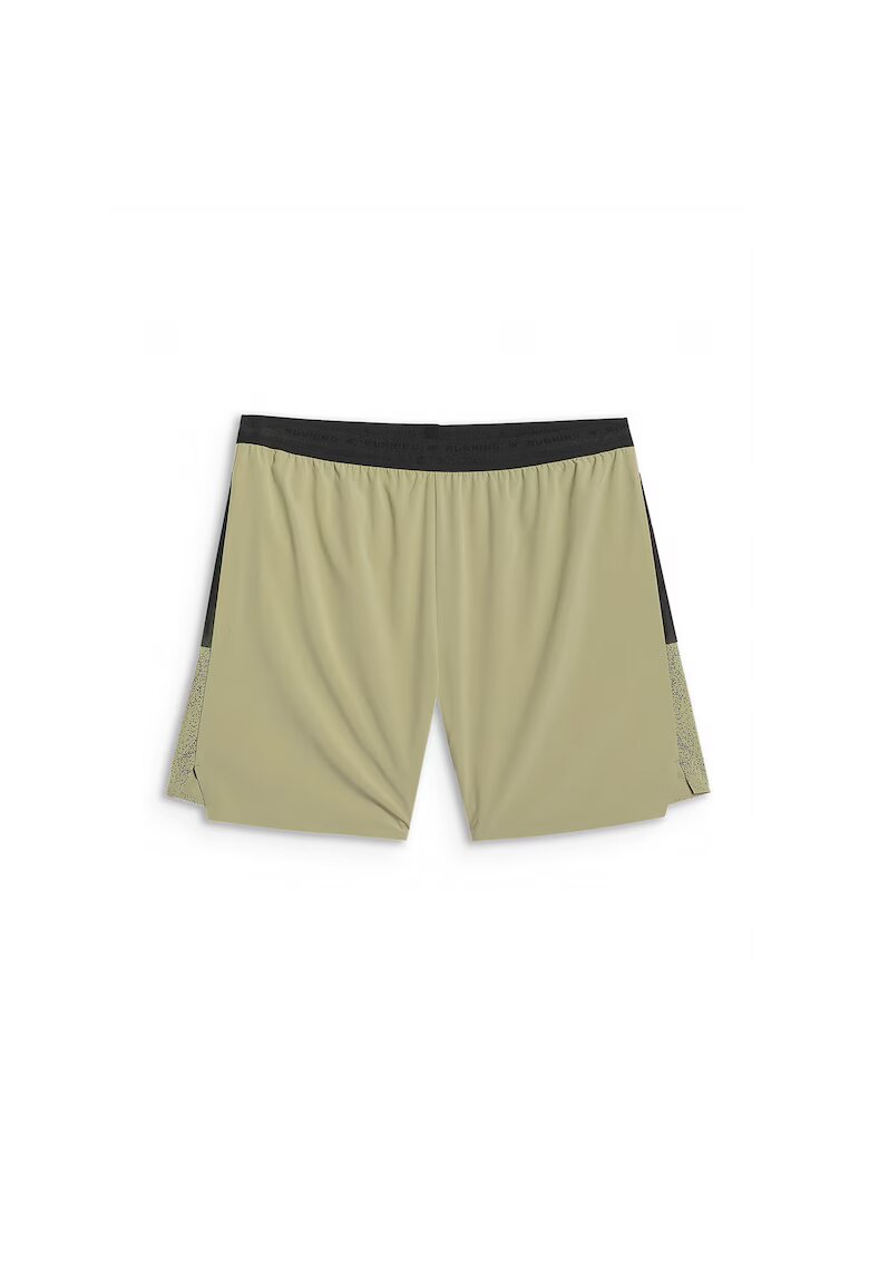4F Pantaloni scurti alergare barbati - poliester - verde