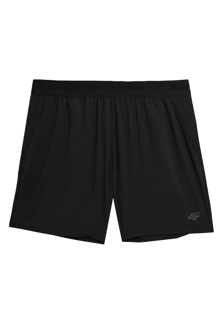4F Pantaloni scurți bărbați material poliester - Negru