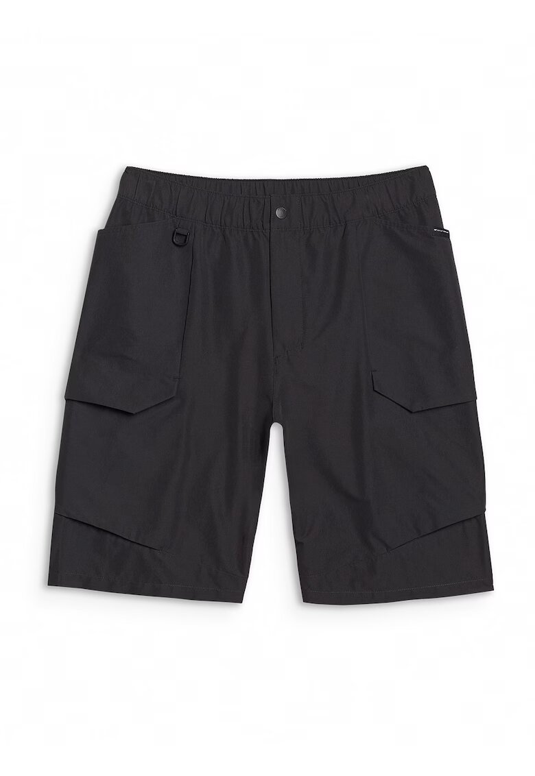 4F Pantaloni scurti barbati negri - sintetic - elastic - fara captuseala