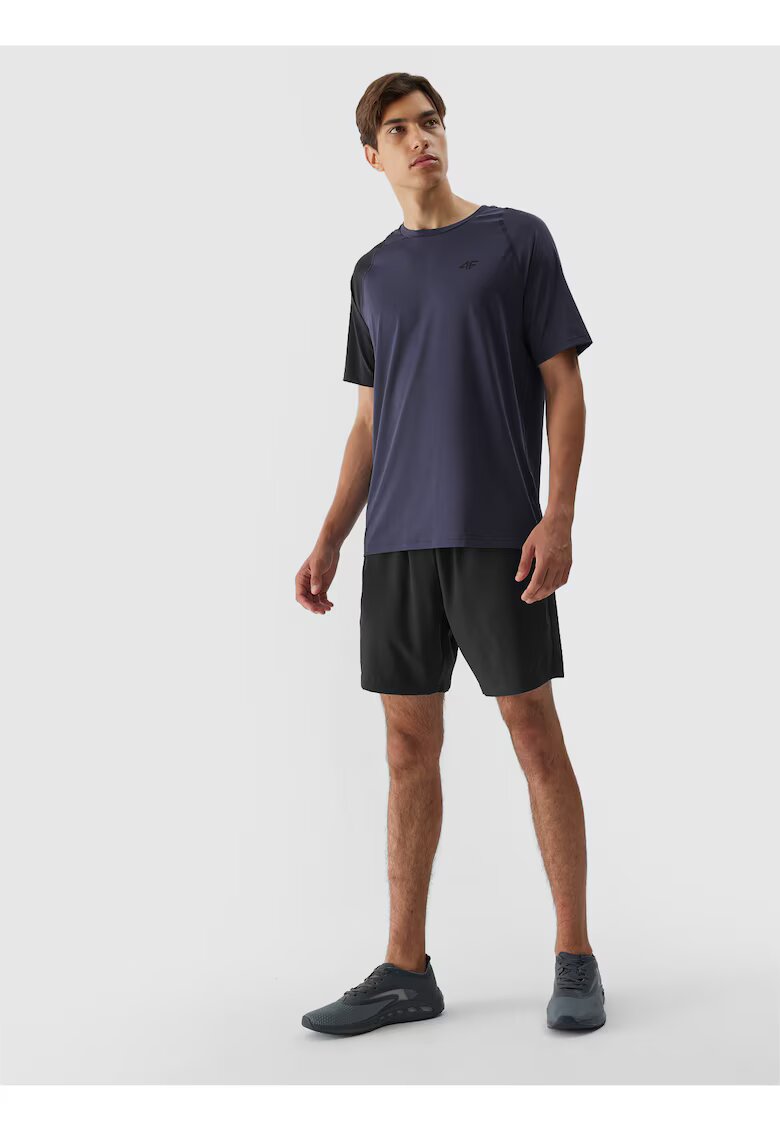 4F Pantaloni scurti barbati Poliester - Negru - Negru