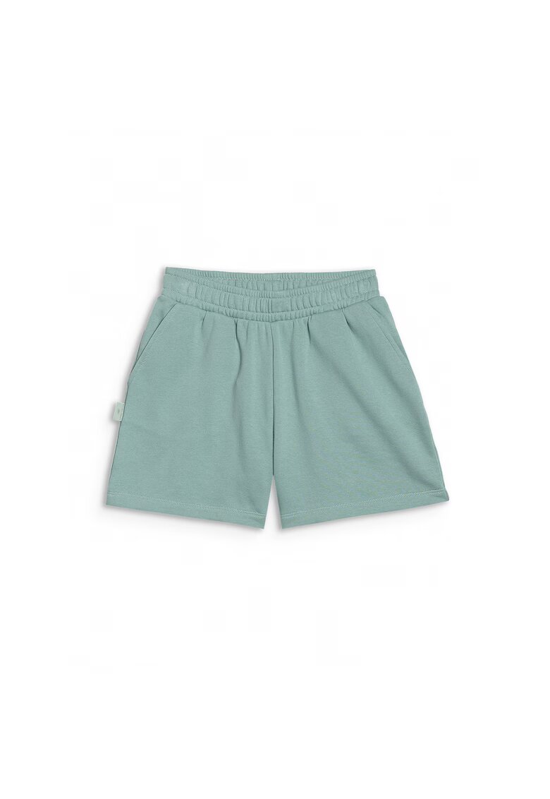 4F Pantaloni scurti copii - supradimensionati - fara captuseala - turcoaz - bumbac