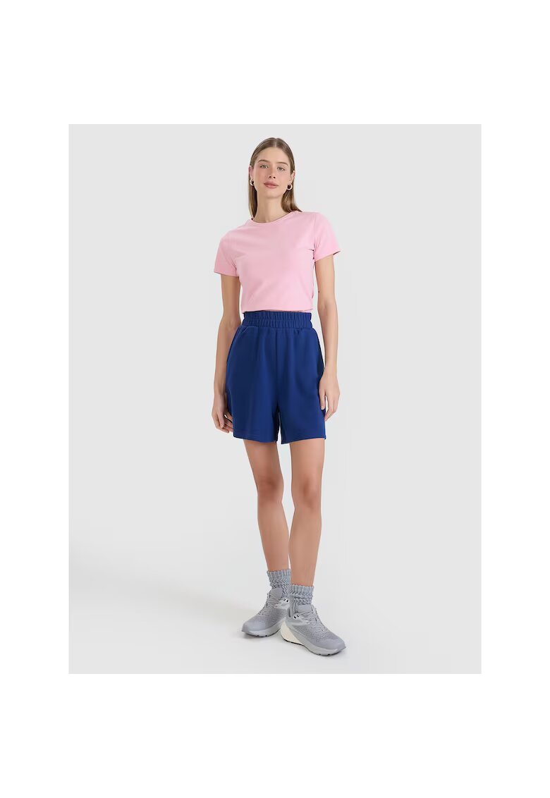 4F Pantaloni scurti dama bleumarin - bumbac 80% - fara captuseala