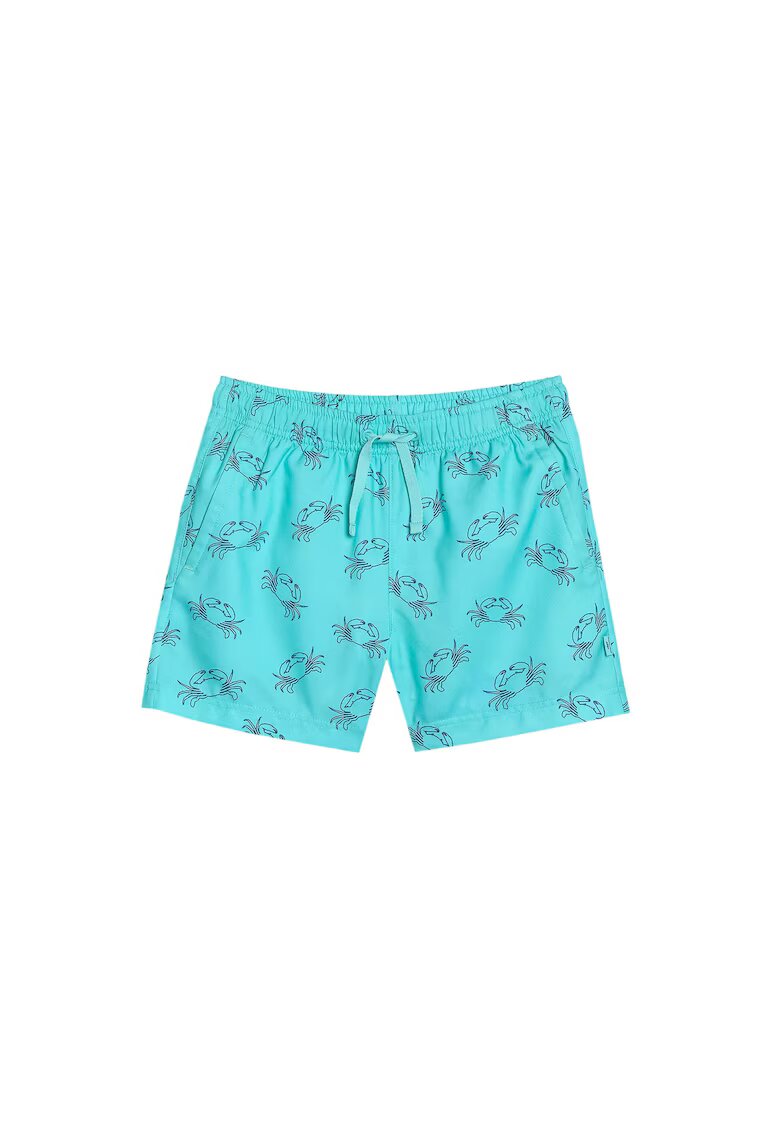 4F Pantaloni scurti de baie pentru baieti - poliester - uscare rapida - turcoaz