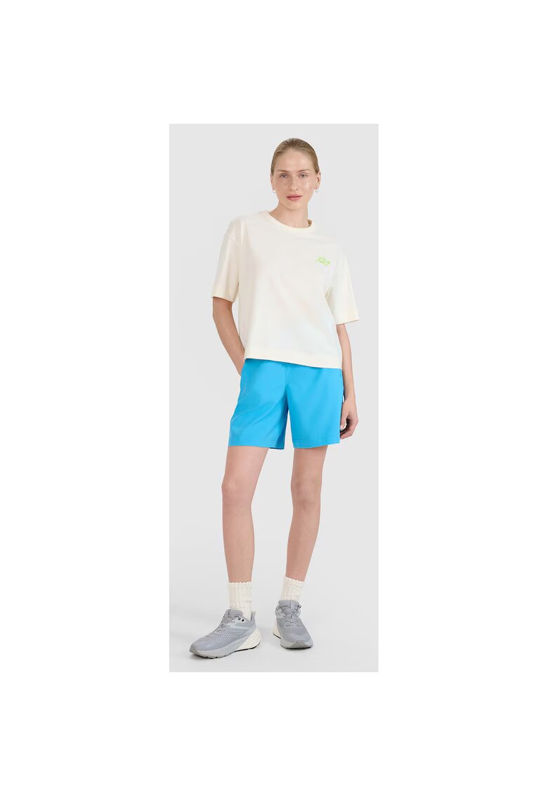 4F Pantaloni scurti de plaja - albastru - material usor si elastic - pentru inot - pentru femei