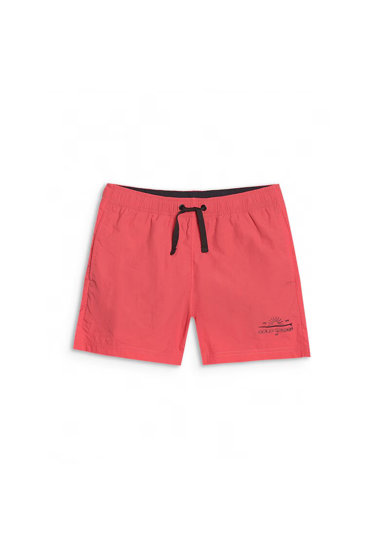 4F Pantaloni scurti de surf poliester - pentru baieti - rosu