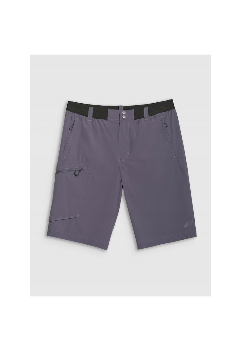 4F Pantaloni scurti de trekking elastici - gri - pentru drumetii - gri