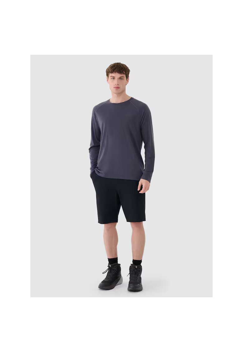4F Pantaloni scurti de trekking elastici - negru - material sintetic
