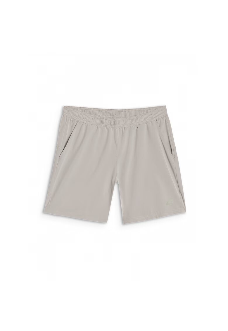 4F Pantaloni scurti de trening bej - uscare rapida - sintetic/elastan