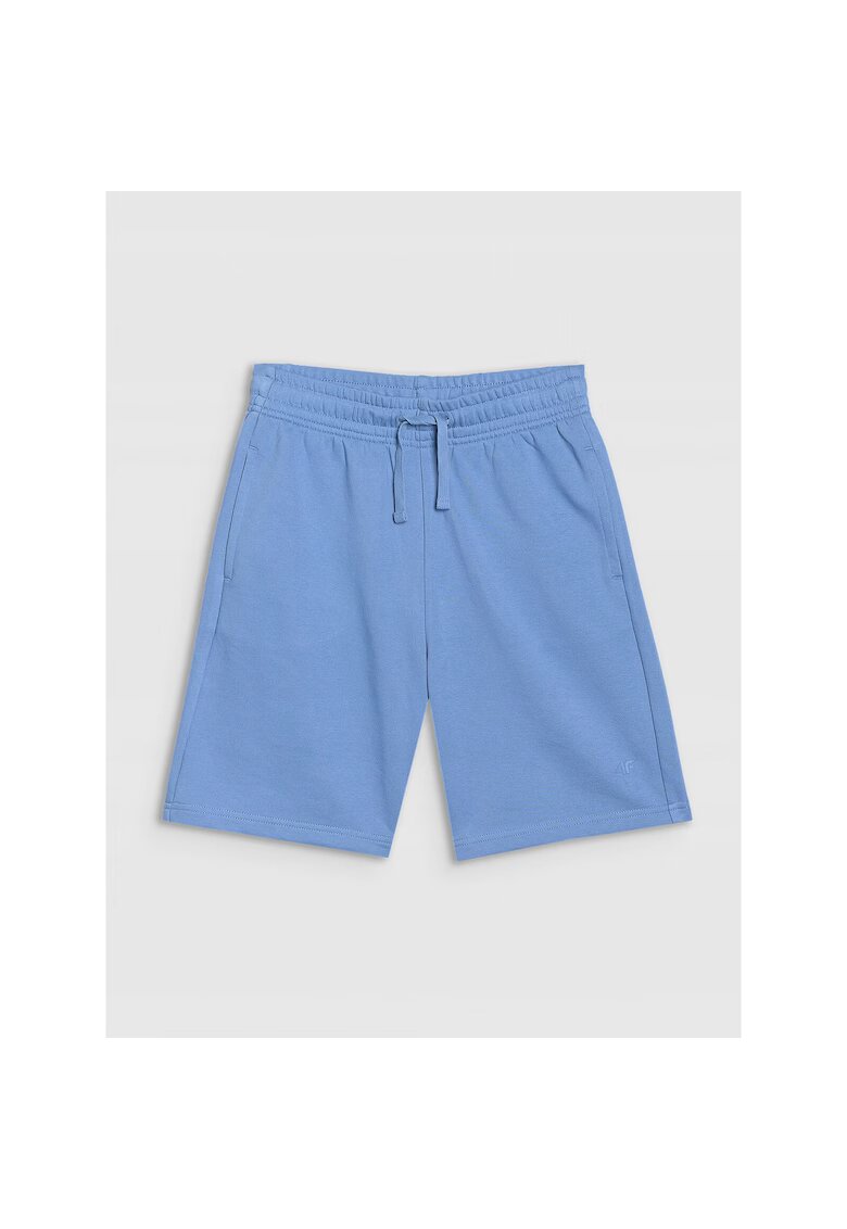 4F Pantaloni scurti de trening pentru baieti - bumbac - albastru