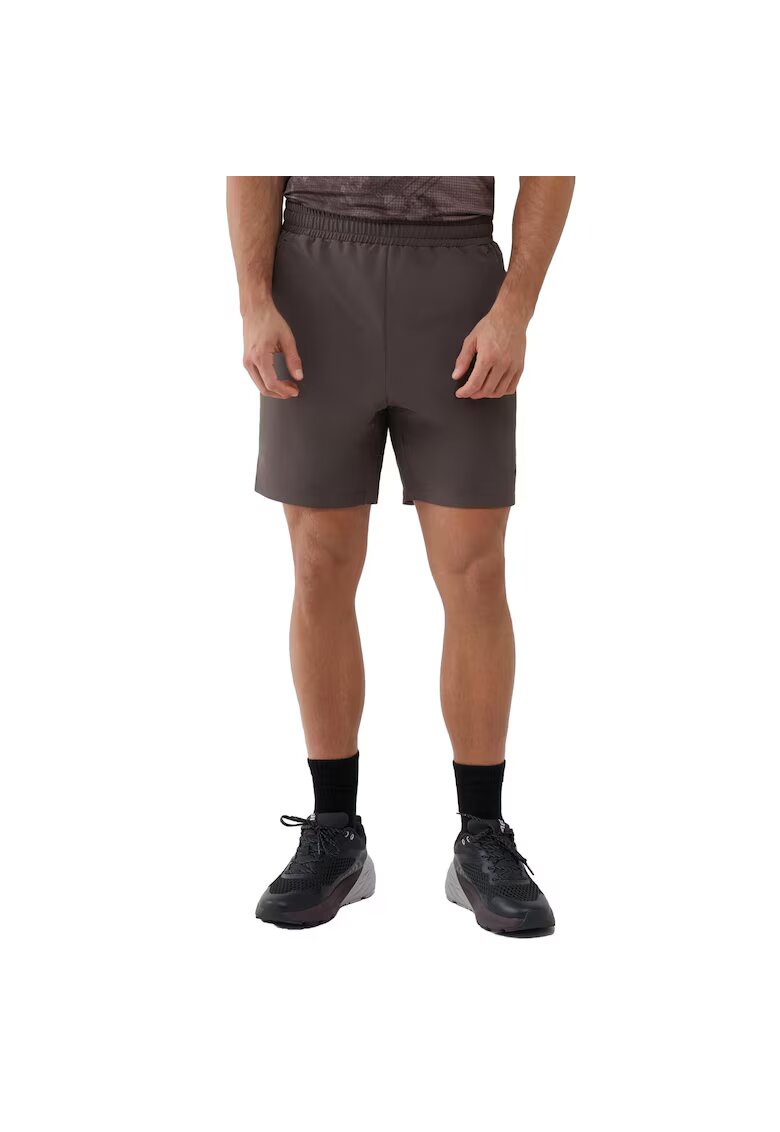 4F Pantaloni scurti de trening uscare rapida - maro - material sintetic