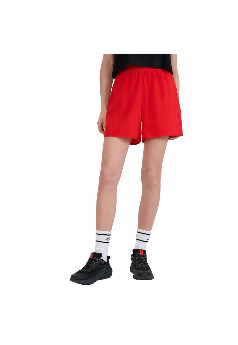 4F Pantaloni scurti sport dama rosu