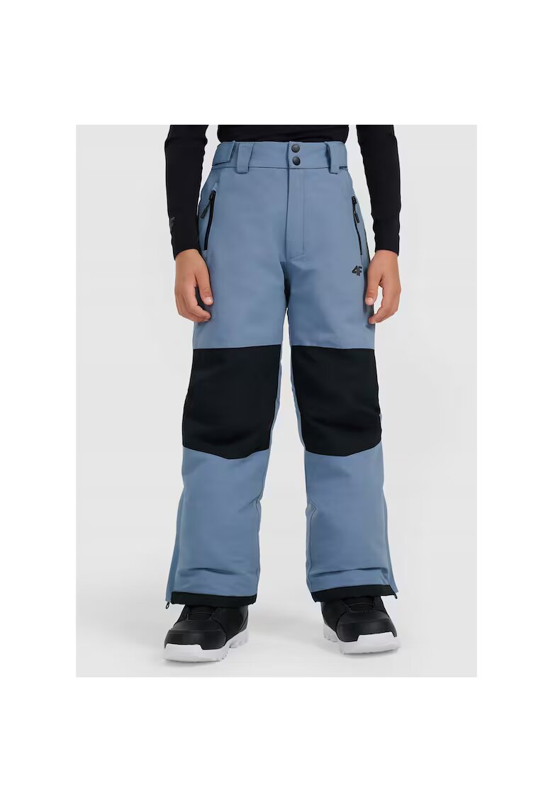 4F Pantaloni snowboard bleumarin - poliester - izolatie usoara - pentru baieti