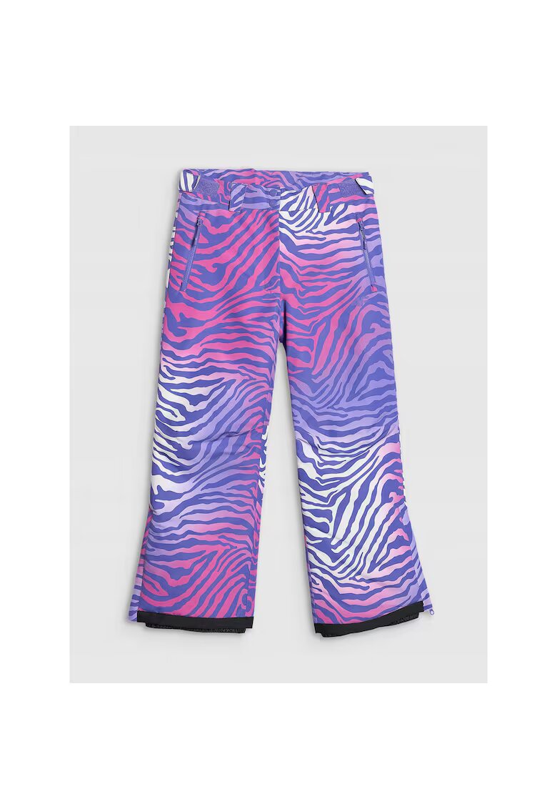 4F Pantaloni snowboard multicolor - membrana 10000 - pentru fete - poliester