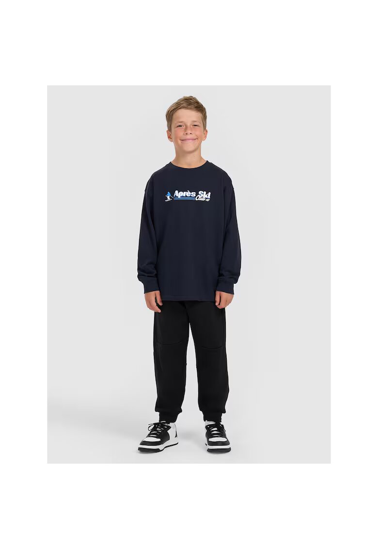 4F Pantaloni sport baieti - poliester - negru